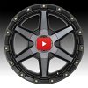 KMC KM101 Tempo Machined Black Grey Tint Custom Truck Wheels 4